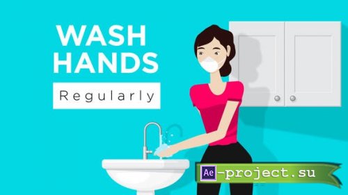Videohive - Covid-19 Wash Hands - 31066075 - Project for After Effects