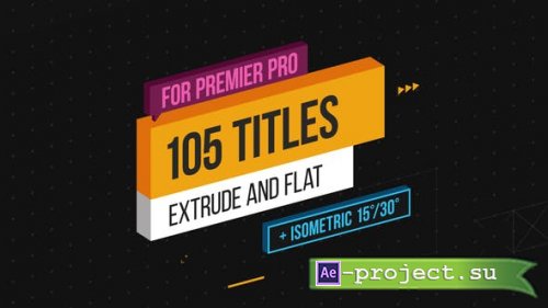 Videohive - Extrude Isometric Titles - 22445576 - Premiere Pro Templates