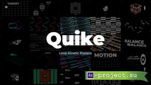 Videohive - Quike - Loop Kinetic Posters - 31658378 - Project for After Effects