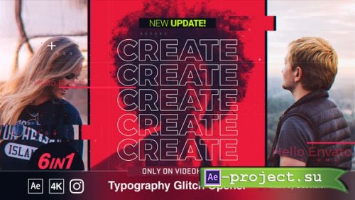 Videohive - Typography Glitch Opener - 27814367 - Project for After Effects