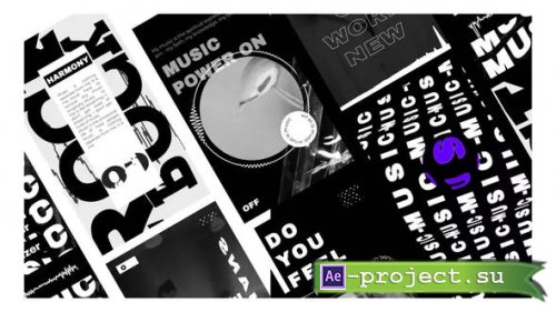 Videohive - Music Visualizer black and white stories - 31693136 - Project for After Effects