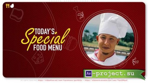 Videohive - Todays Special Food Menu - 31751072 - Project for After Effects