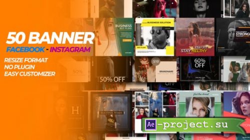 Videohive - 50 Facebook & Instagram Banner - 31749161 - Project for After Effects