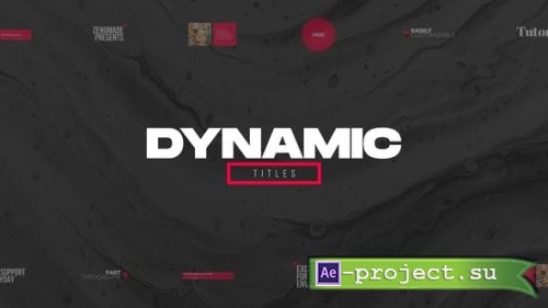 Videohive - Dynamic Titles Pack - 31765502 - Project for After Effects