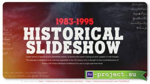 Videohive - Cinematic Historical Slideshow - 31702070 - Project for After Effects
