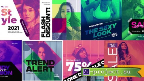 Videohive - Duotone Instagram Fashion Banners / Fashion Stories - 31462873 - Project for After Effects