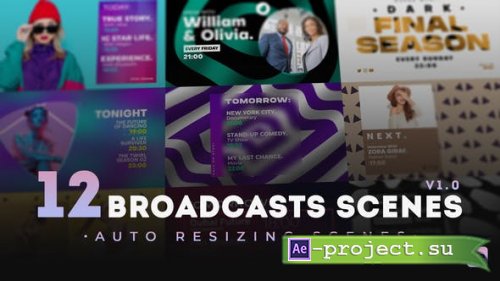 Videohive - 12 Broadcasts Scenes - 31794308 - Project for After Effects