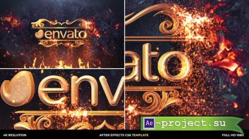 Videohive - Gold Particles Logo Intro - 30270705 - Project for After Effects