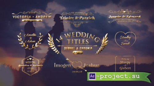 Videohive - Wedding Titles - 21473391 - Project for After Effects