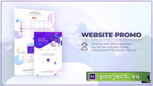 Videohive - Website Promo with Devices Mockup - 25028970 - Project for After Effects