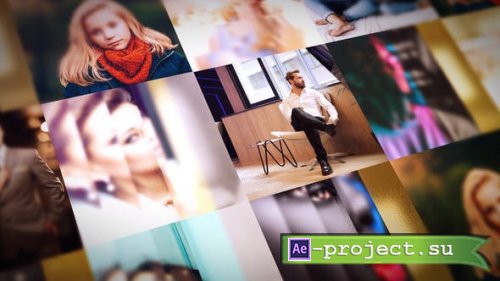 Videohive - Golden Mosaic Reveal - 31339157 - Project for After Effects