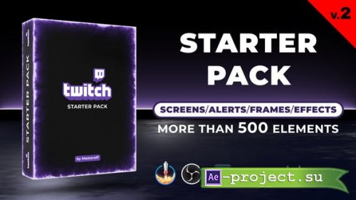 Videohive - Twitch Starter Pack V2 - 29407656 - Project for After Effects