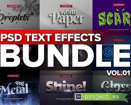 Photoshop 3D Text Effects BUNDLE 1 - 5926184