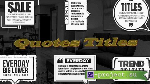 Quotes Titles 412053 - Project for After Effects