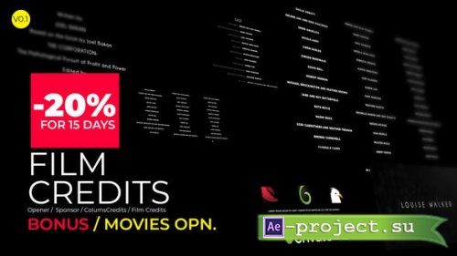 Videohive - Film Credits And Movies Opener - 23697835 - Project for After Effects