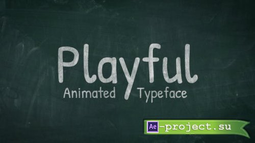 Videohive - Playful - Animated Handwriting Typeface - 31858812 - Project for After Effects