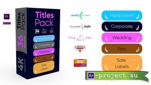 Videohive - Titles Pack 4K - 31865365 - Premiere Pro Templates