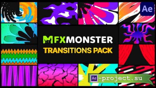 Videohive - Stylish Colorful Transitions | After Effects - 30525863 - Project & Script for After Effects