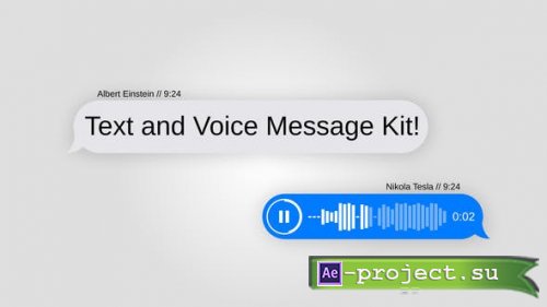 Videohive - Text Message Kit with Voice - 21704650 - Project for After Effects