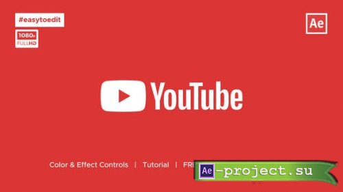 Videohive - YouTube Logo Intro - 31886779 - Project for After Effects