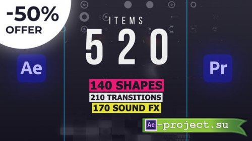 Videohive - Shape Elements Library | AtomX - 28873541 - Script and Templates for After Effects & Premiere Pro