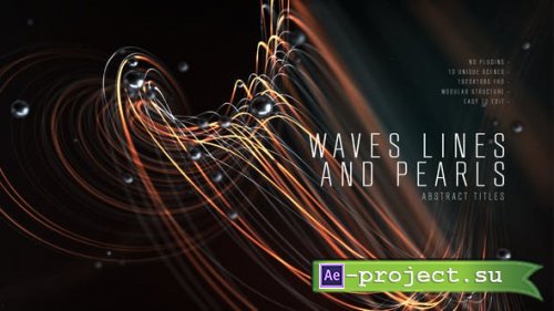 Videohive - Abstract Titles | Wave Lines and Pearls - 25798077 - Project for After Effects