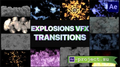 Videohive - Smoke And Explosions VFX Transitions | After Effects - 32051284 - Project for After Effects