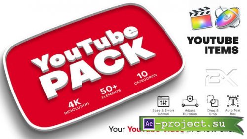 Videohive - YouTube Pack - 28694731 - Project For Final Cut & Apple Motion