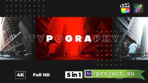 Videohive - Typography Glitch Opener - 28752153 - Project For Final Cut & Apple Motion