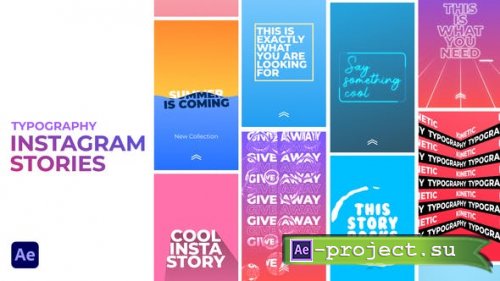 Videohive - Typography Instagram Stories - 31835179 - Project for After Effects