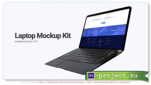 Videohive - Website Promo. Laptop Mockup v1.2 - 32059533 - Project for After Effects