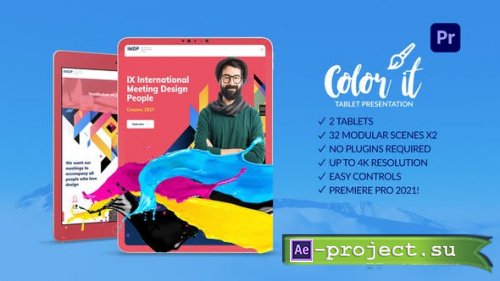 Videohive - Color it Tablet Presentation for Premiere Pro - 31823039