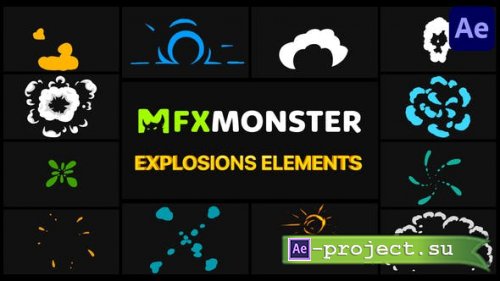 Videohive - Explosion Elements | After Effects - 32067642 - Project & Script for After Effects