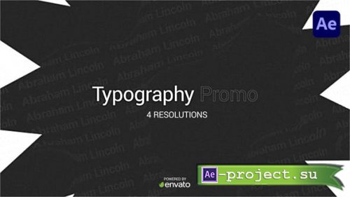 Videohive - Typography Promo - 30366054 - Project for After Effects