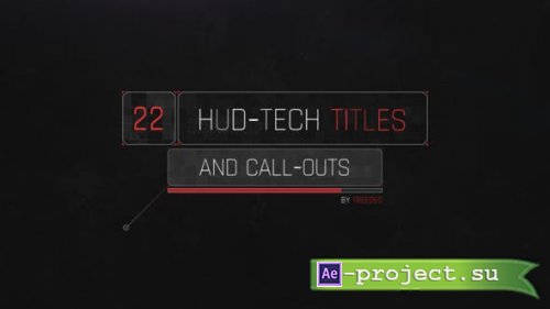 Videohive - HUD Tech Titles & Call Outs - 23268195 - Project for After Effects