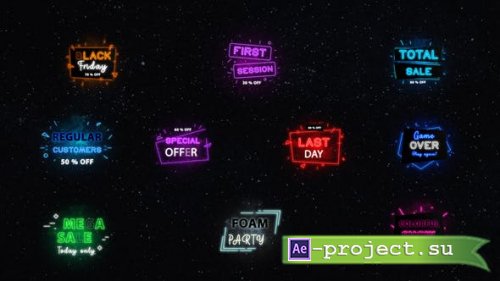 Videohive - Neon Sale Titles | After Effects - 32079757 - Project for After Effects