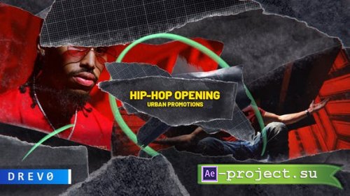 Videohive - HIP-HOP Opening/ True Rap Music/ City/ New York/ Brush/ Gangsta/ Dynamic/ Street/ Basketball/ Urban - 32080512