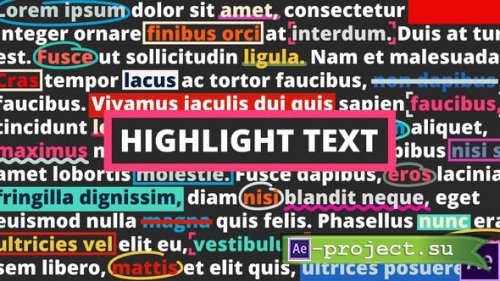 Videohive - Highlight Text - 28373785 - Project for After Effects