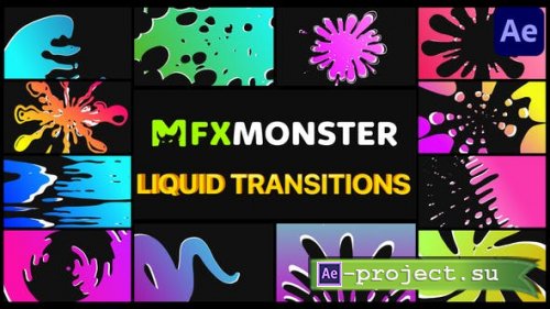 Videohive - Liquid Transitions | After Effects - 32113500 - Project & Script for After Effects