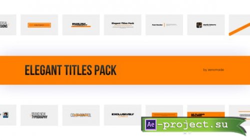 Videohive - Elegant Titles Pack - 32090788 - Project for After Effects