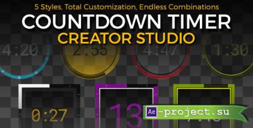 Videohive - Countdown Timer Creator Studio - 20117697 - Project for After Effects