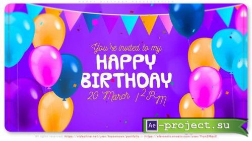 Videohive - Happy Birthday Presentation - 32203483 - Project for After Effects
