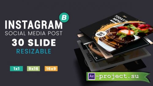 Videohive - Instagram Post Fashion & Food - 32182221 - Project for After Effects