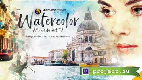 Videohive - Watercolor AE Art Tool - 32010207 - Project for After Effects