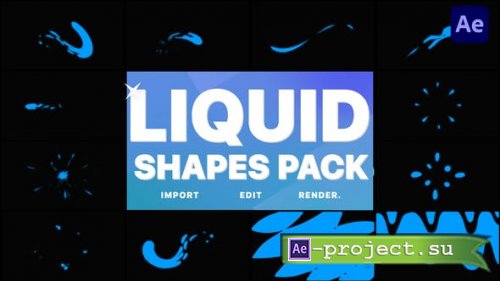 Videohive - Liquid Shapes Pack | After Effects - 32172495 - Project & Script for After Effects