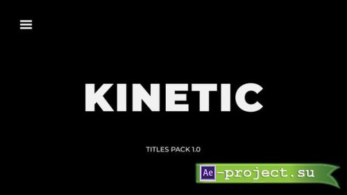 Videohive - Kinetic Titles | After Effects - 31808585 - Project for After Effects
