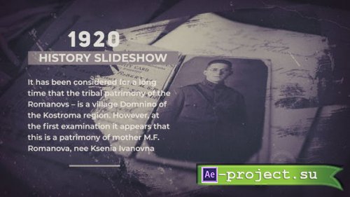 Videohive - The History Slideshow - 28968446 - Premiere Pro & After Effects Project