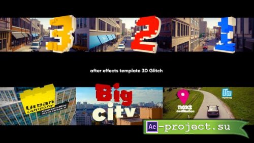 Videohive - 3D Titles - 3D Glitch - 31994178 - Project for After Effects
