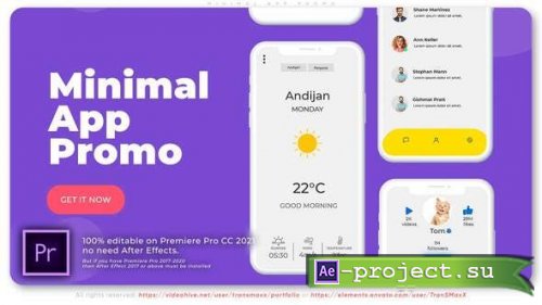 Videohive - Minimal App Promo - 32111755 - Premiere Pro & After Effects Project