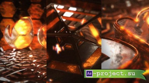 Videohive - Fire Hexagons - 14043319 - Project for After Effects